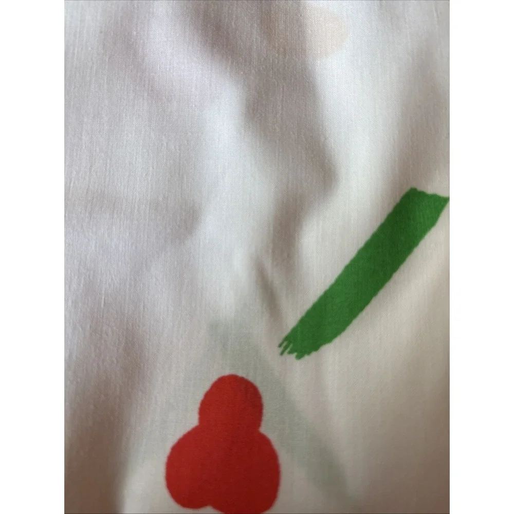 Vintage MARIMEKKO Snow Flower King FLAT Sheet  dan river 1982  Bedding